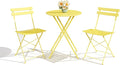 GarveeLife 3-Piece Folding Bistro Set, Foldable Patio Furniture Set by GarveeLife