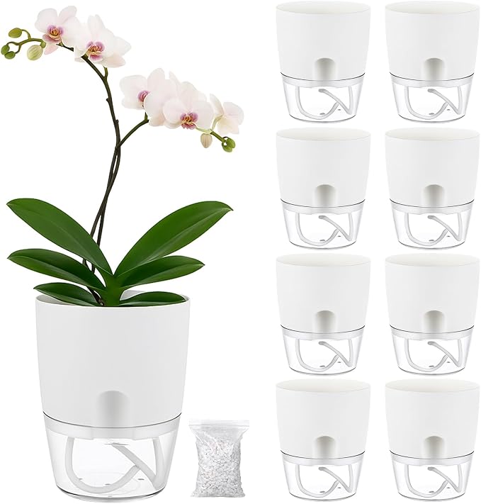 Planterhoma 8 Pack Self Watering Pots by Planterhoma