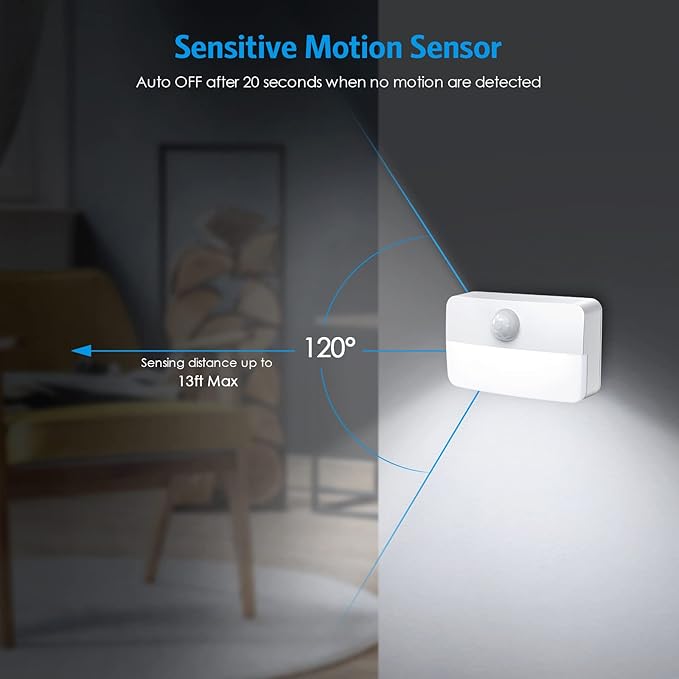 AMIR 6 Pack Mini Motion Sensor Stair Light - Image 3