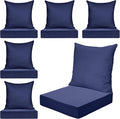 Hoteam 6 Set Outdoor Chair Cushions 20 x 20 Inch Patio Cushions Deep Seat by Hoteam
