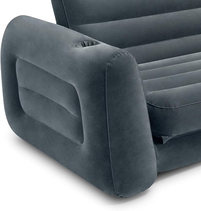 Intex 2 in 1 Inflatable Pull Out Sofa and Queen Size Air Bed Mattress - Image 7