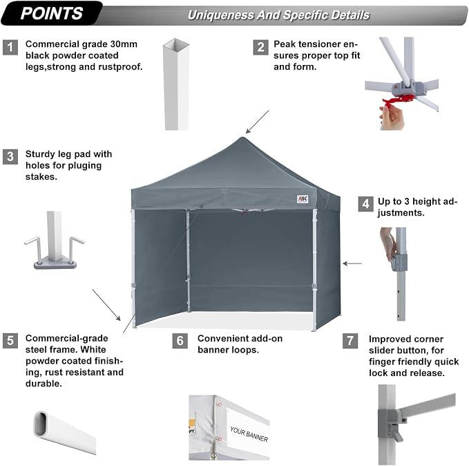 ABCCANOPY Ez Pop Up Canopy Tent - Image 2