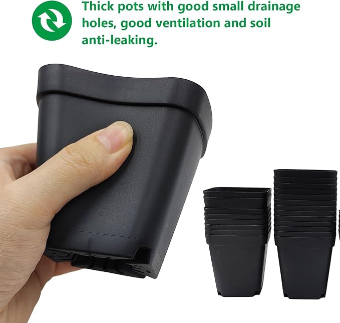 Square Nursery Pots 2.7 Inch, Seed Starting Pot - Image 5