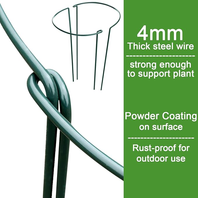HiGift 16 Pack 24 Inch Plant Support Stakes, Flower Indoor Outdoor - Image 4