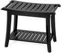 Bamboo Shower Bench Inside Shower Stool by Unibambou