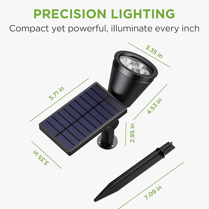 InnoGear Solar Lights Outdoor Waterproof Solar Garden Light - Image 3