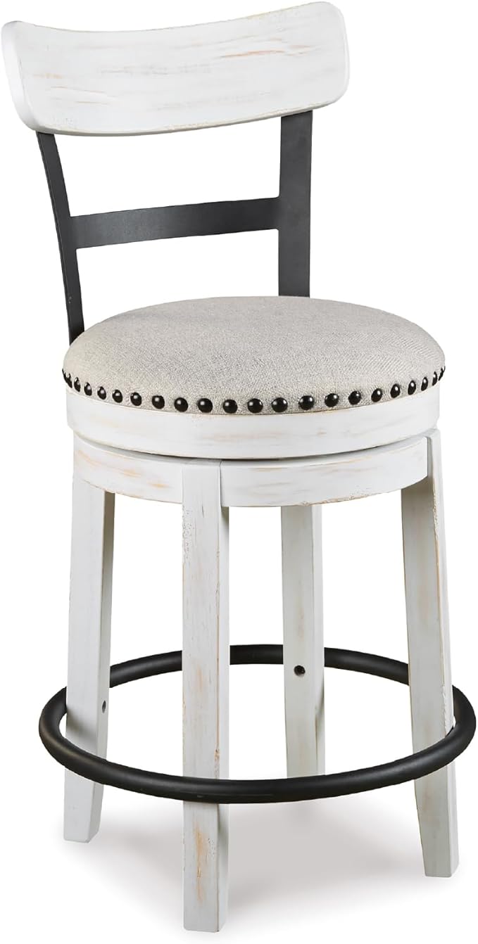 Signature Design by Ashley Valebeck | Modern Swivel 24.5" Counter Height by SignatureDesignbyAshley
