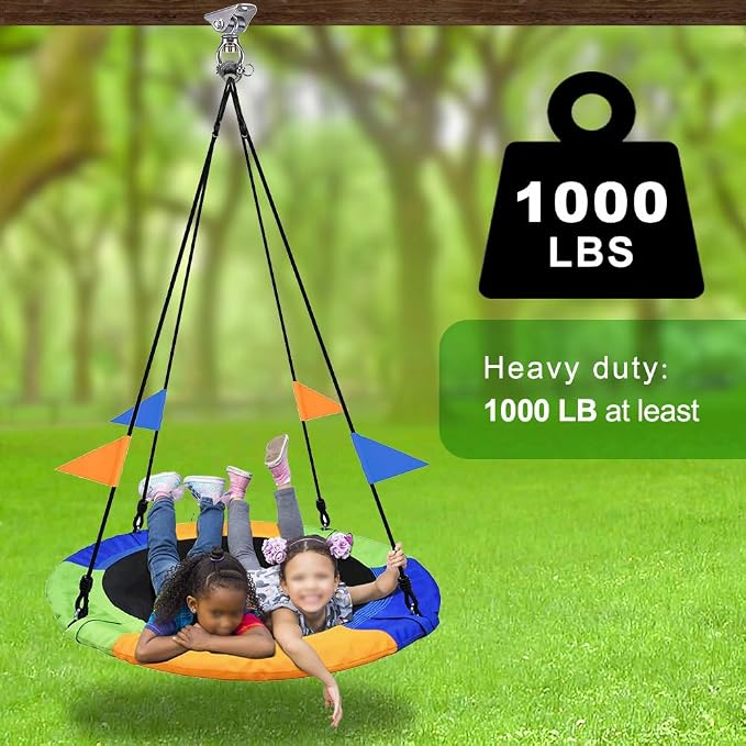 SELEWARE Silent Swing Hanger Heavy Duty Swing Hook Swivel Bearing Swing Mount - Image 6