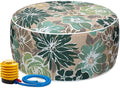 Magpie Fabrics Inflatable Stool Ottoman Pouf D20 xH9, Outdoor Round Footrest by Magpie+Fabrics