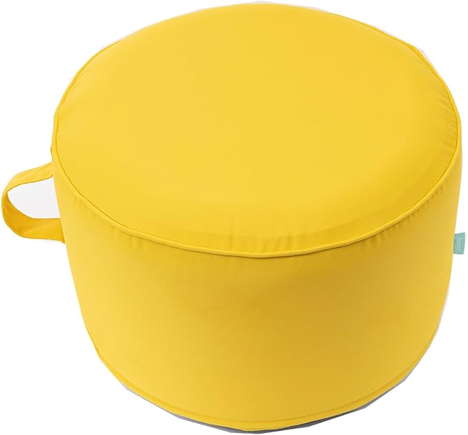QILLOWAY Indoor/Outdoor Inflatable Stool, Round Ottoman, All Weather Foot Rest - Image 3