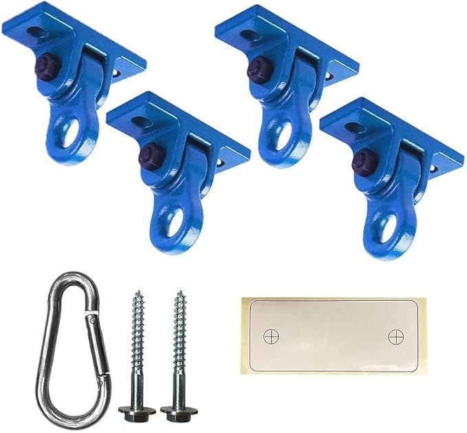 Heavy Duty Blue Swing Hangers Screws Bolts Included Over 5000 lb Capacity by ABUSA