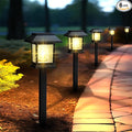 Greluna Solar Lights Outdoor, 6 Pack Waterproof Auto On/Off Solar Pathway Lights by Greluna