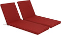 Only choice Outdoor Chaise Lounge Cushion Set of 2, Replacement Seat Cushion by ONLYCHOICE