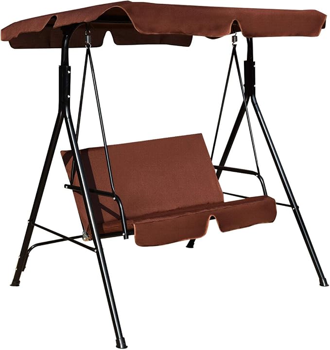 Tangkula 2 Person Porch Swing, Outdoor Swing by TANGKULA