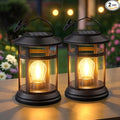 Solar Lanterns Outdoor Waterproof: 2 Pack Hanging Solar Lights by NFEVER