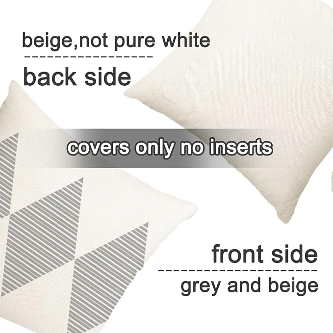 RABUSOFA Outdoor Pillow Covers 18x18 inch Waterproof - Image 2