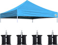 Eurmax USA New 10x10 Pop Up Canopy Replacement Canopy Tent Top Cover, Instant by Eurmax
