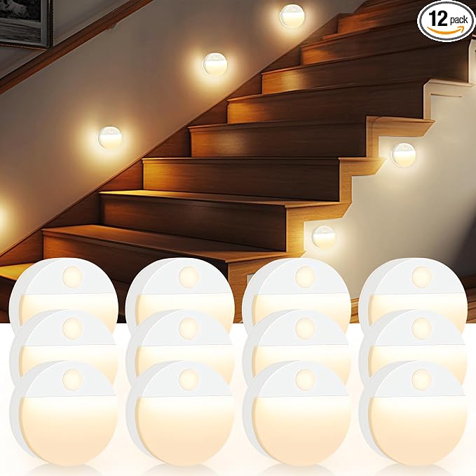 12 Pack Motion Sensor Stair Light by Guankai
