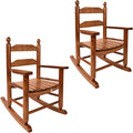 Toddler Rocking Chair Set of 2 Wooden Comfy Recliner Rocker by Hngilkoo