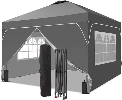 10x10 FT Pop Up Canopy, 1-Button Push Instant Canopy Tent by Oneofics