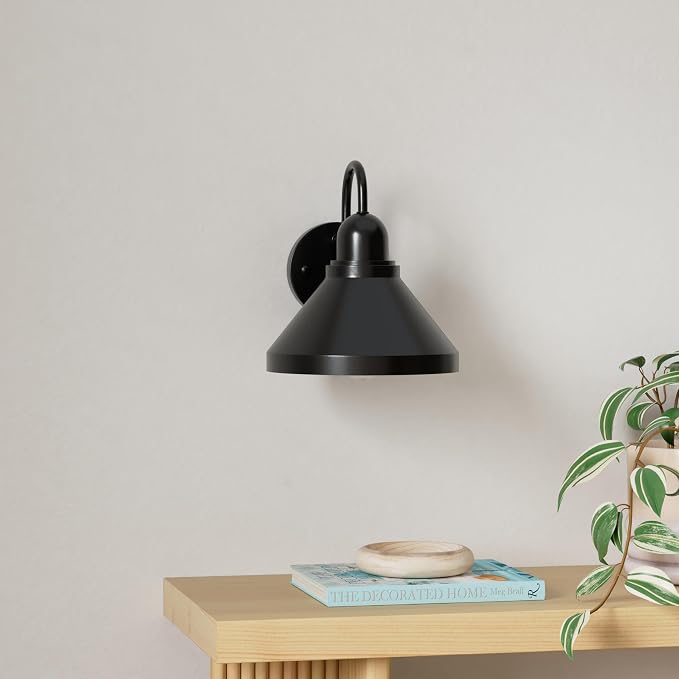 Brightever Gooseneck Outdoor Light Fixtures, Industrial Black Exterior Wall - Image 2