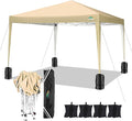 COBIZI 10x10 Pop Up Canopy Tent Without Sidewall, UPF 50+ Waterproof Outdoor by COBIZI