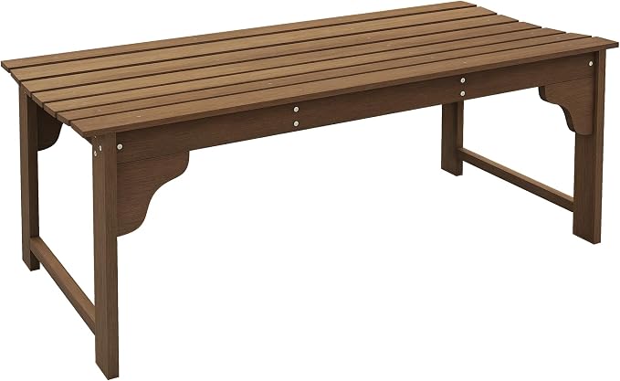 Outsunny Wooden Garden Bench, Outdoor Park Bench by Outsunny