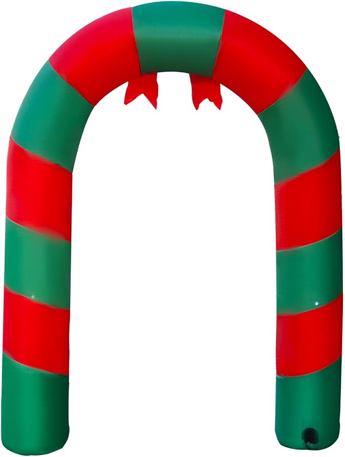 SEASONBLOW 8 Ft LED Light Up Inflatable Christmas Candy Archway - Image 7
