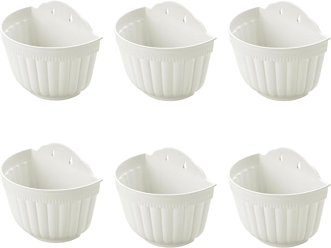 ORIMERC 6 Pcs Plastic Large Wall Plant Pots Vertical Garden Living Wall Mounted by OrimercGarden