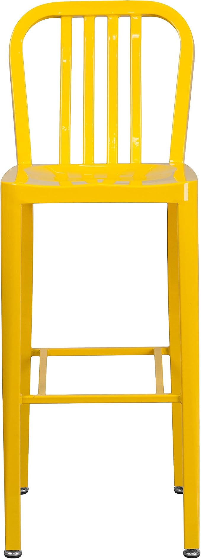 Flash Furniture Commercial Grade 30" High Yellow Metal Indoor-Outdoor Barstool - Image 8