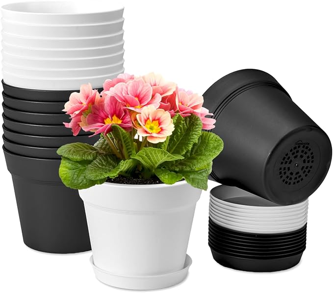 homenote Plant Pots, 6 Inch Flower Pots by HOMENOTE