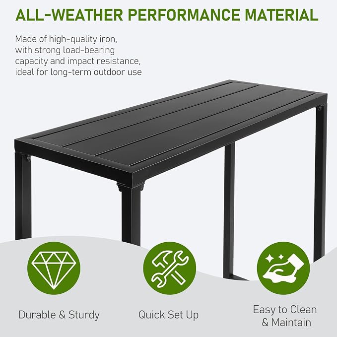 Outvita Outdoor Bar Table, Bistro Rectangle - Image 5