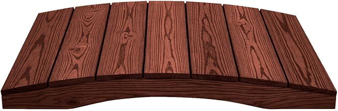 4 FT MAHOGANY Amish Made Pinewood Heavy Duty Garden Bridge by Unknown