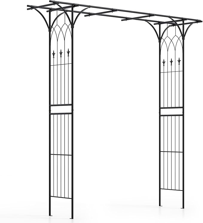 Tangkula 6.7 Ft Garden Arbor, Metal Arch by TANGKULA