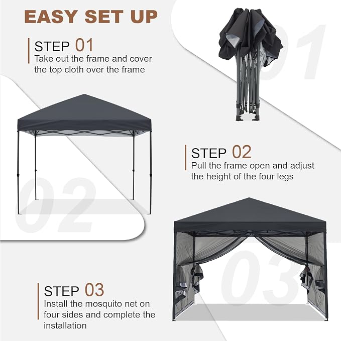 MASTERCANOPY Pop-Up Easy Setup Outdoor Canopy - Image 3