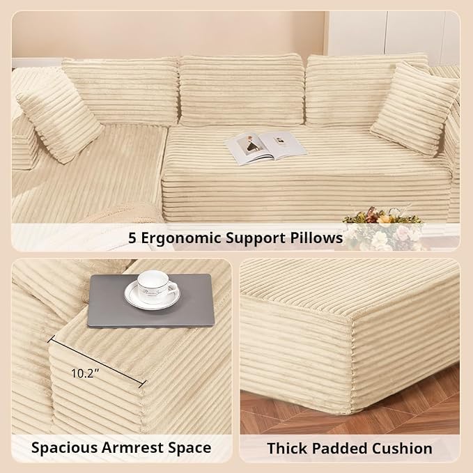 COMHOMA 105”Modular Sectional Sofa - Image 6