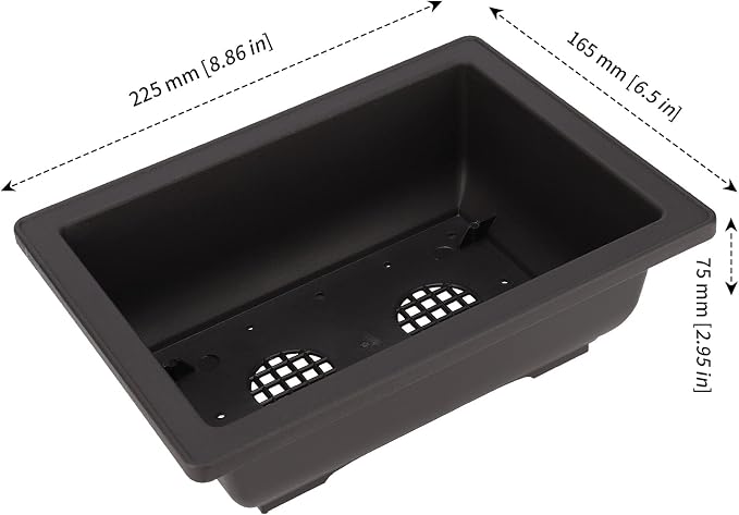 MANCHAP 20 PCS 8.9 Inch Plastic Bonsai Training Pots, Rectangular Bonsai Tree - Image 2