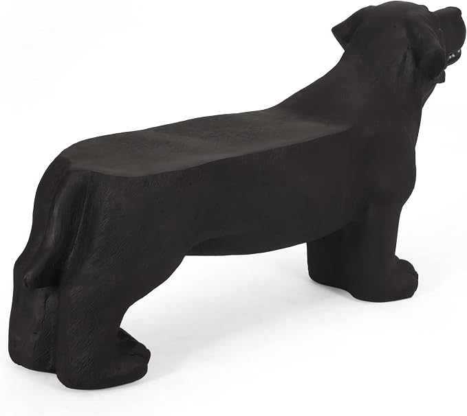 Christopher Knight Home Hyrum Outdoor Bench, Matte Black + Black - Image 8