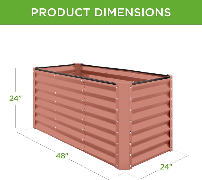 Best Choice Products 4x2x2ft Outdoor Metal Raised Garden Bed, Deep Root Planter - Image 7
