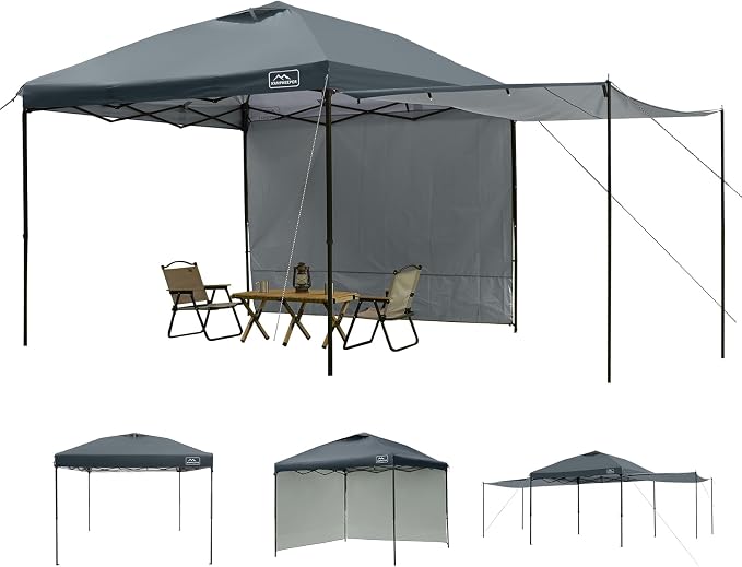 KAMPKEEPER 10x10 Easy Pop Up Canopy Tent by KAMPKEEPER