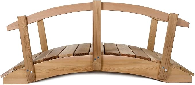 All Things Cedar FB96-R Garden Bridge - Image 4
