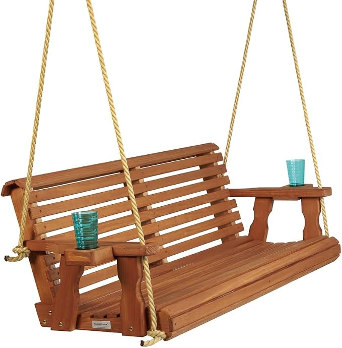 Amish Casual Heavy Duty 800 Lb Roll Back Treated Porch Swing by AmishCasual