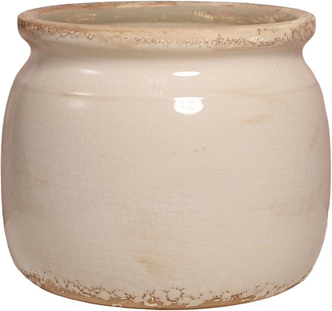 Ceramic Planter & Vase for Wabi Sabi Decor, 6.29 Inch Nordic Minimalist Flower by XiaanJiaju