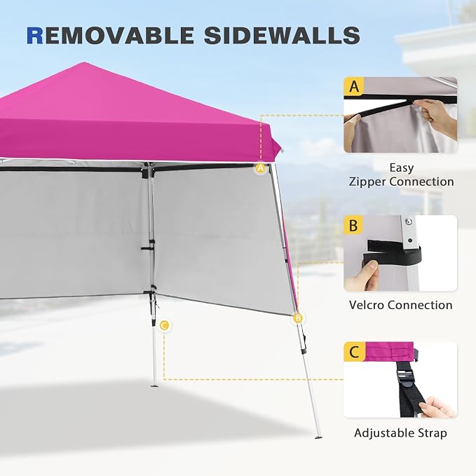 EAGLE PEAK Day Tripper 8x8 Aluminum Super-Lightweight Slant Leg Pop Up Canopy - Image 7
