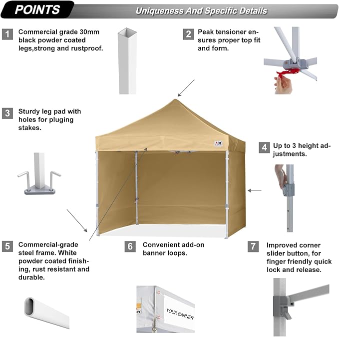 ABCCANOPY Easy Pop Up Canopy Tent - Image 2