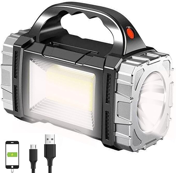 SUYOOULIN Solar Rechargeable LED Soptlight Flashlight, Super Bright 7000LM by SUYOOULINONE-STOPEXPERIENCE