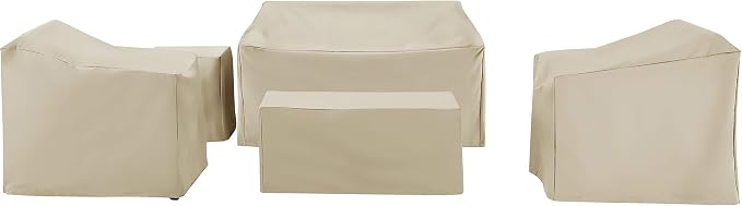 Crosley Furniture Patio Furniture Covers, Waterproof 5-Piece Cover Set - Image 2