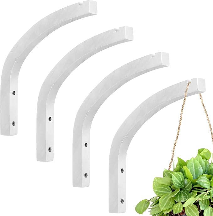 Juexica 4 Pcs Plant Hanger Wooden, 8 Inch Hanging Plant Hooks by Juexica