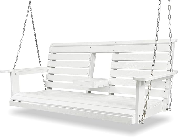 Poly Lumber 3-Seat Porch Swing, HIPS 5-Feet Bench Swing by Mosbrisa