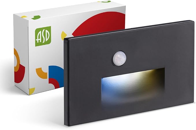ASD LED Recessed Step Light Fixture, Outdoor & Indoor Stair Tread Lighting | by ASDLightingCorporation